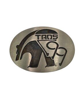 Vintage D Coats Hopi German Silver Taos 1999 Bear Belt Buckle Vintage Limited Ed